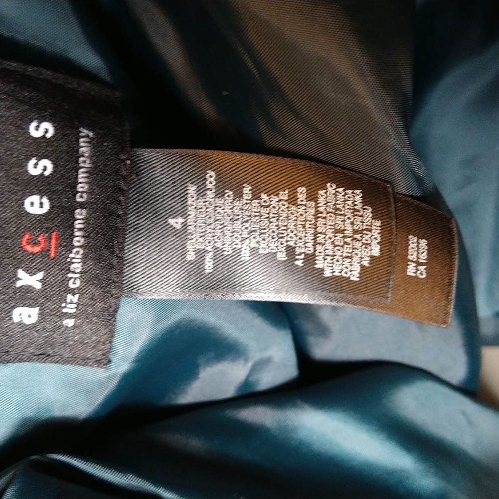 Access tweed green blazer size 4 - Picture 6 of 6